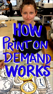 How Print-On-Demand Technology Works - how I get my drawings on your pillows