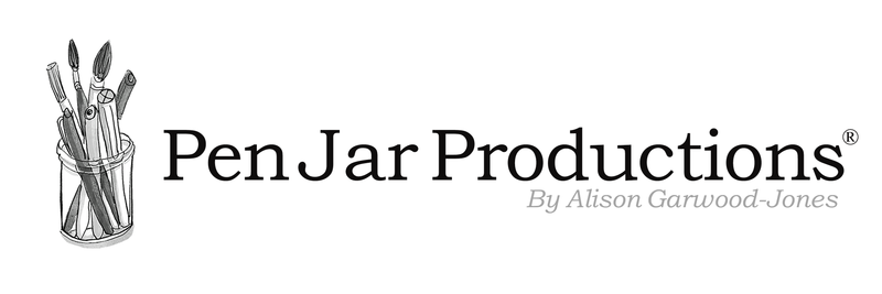 Logo for Pen Jar Productions with Alison Garwood-Jones